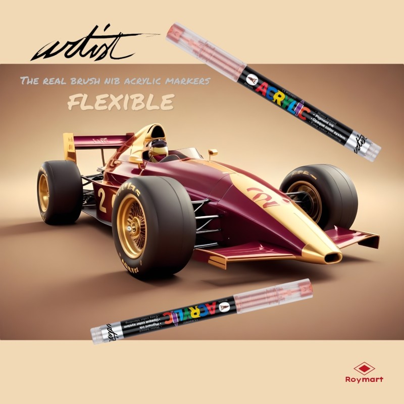 ESTUCHE MALETIN ACRILICOS REAL BRUSH ,36 COLORES 30 x 15,5 x 3 cm ESTUCHE MALETIN ACRILICOS REAL BRUSH ,36 COLORES 30 x 15,5 x 3 cm