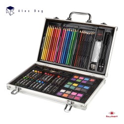 MALETA ART STUDIO ARTIST 80 PCS ALUMINIO 36,8 x 25,5 x 4,8 cm. MALETA ART STUDIO ARTIST 80 PCS ALUMINIO 36,8 x 25,5 x 4,8 cm.
