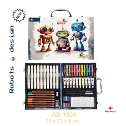 SET ART STUDIO 53 PIEZAS ARTIST ROBOTS 30 x 23 x 5 cm.