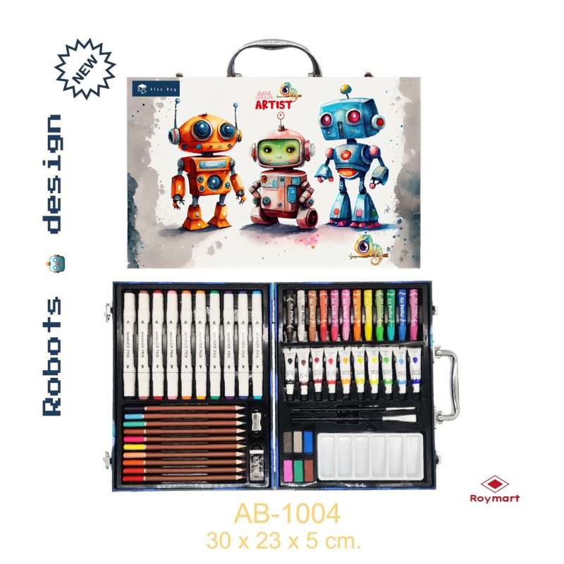 SET ART STUDIO 53 PIEZAS ARTIST ROBOTS 30 x 23 x 5 cm. SET ART STUDIO 53 PIEZAS ARTIST ROBOTS 30 x 23 x 5 cm.
