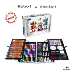SET ART STUDIO ALUMINIO 145 PIEZAS ROBOTS 34,5 x 25 x 9 cm.