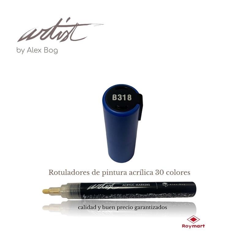 ESTUCHE 12 ROTUL.ACRILICO B318 AZUL MARINO 15 cm. ESTUCHE 12 ROTUL.ACRILICO B318 AZUL MARINO 15 cm.