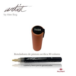 ESTUCHE 12 ROTUL.ACRILICO Y408 SALMON 15 cm.