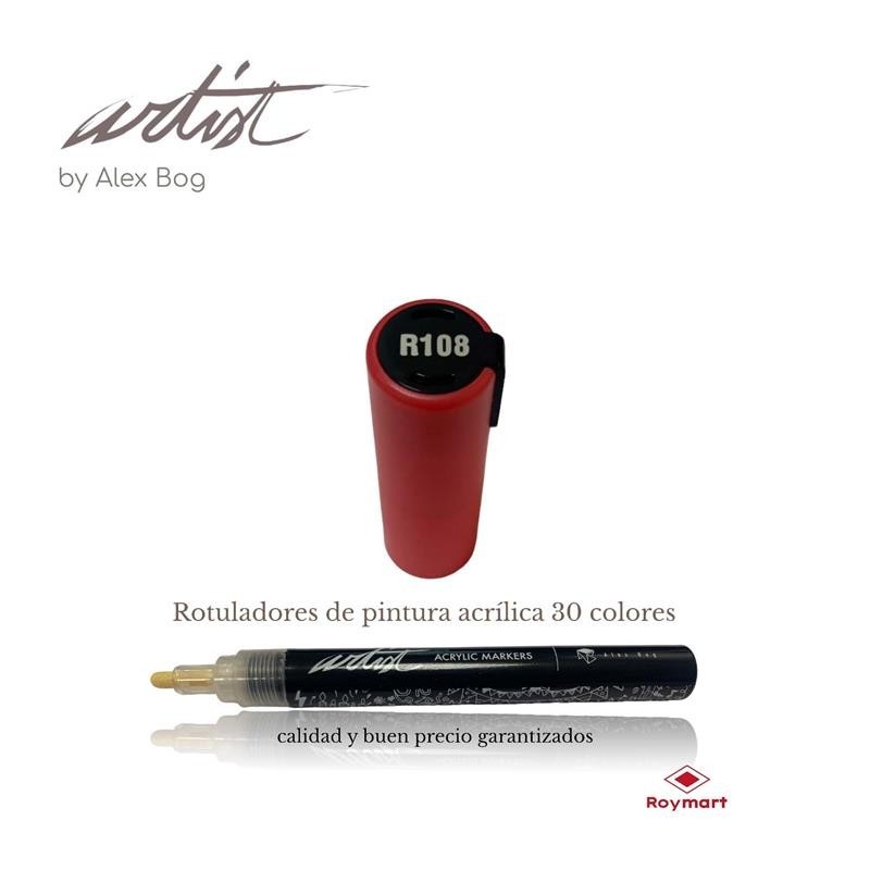 ESTUCHE 12 ROTUL.ACRILICO R108 ROJO PASION 15 cm. ESTUCHE 12 ROTUL.ACRILICO R108 ROJO PASION 15 cm.