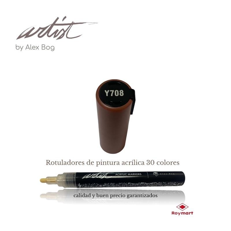 ESTUCHE 12 ROTUL.ACRILICO Y708 MARRON OSC 15 cm. ESTUCHE 12 ROTUL.ACRILICO Y708 MARRON OSC 15 cm.