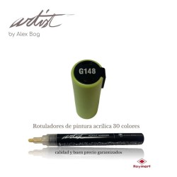 ESTUCHE 12 ROTUL.ACRILICO G148 VERDE LIMA 15 cm.