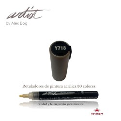 ESTUCHE 12 ROTUL.ACRILICO Y718 TIERRA 15 cm.