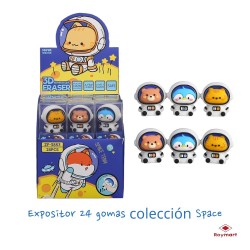 EXP.24 GOMAS EN 3D SPACE TEAM Exp: 11,6 x 14 x 12,7 cm Und: 3,6 x 2,6 x 3,2 cm.