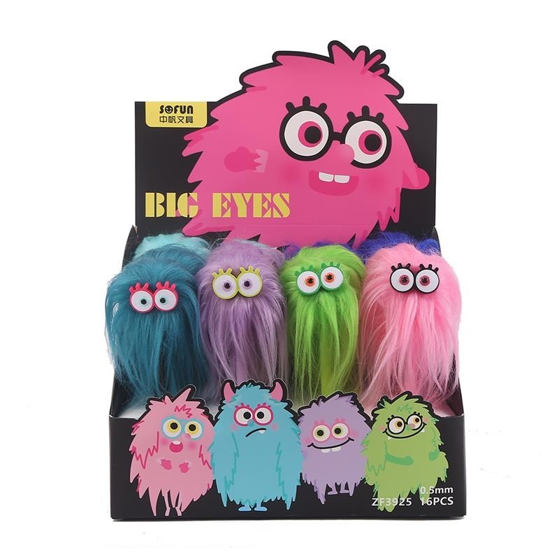 EXP.16 BOLIS GEL POM POM BIG EYES,4 COLORES