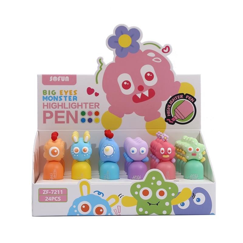 EXP.24 MARCADORES MONSTERS ,6 COLORES EXP.24 MARCADORES MONSTERS ,6 COLORES