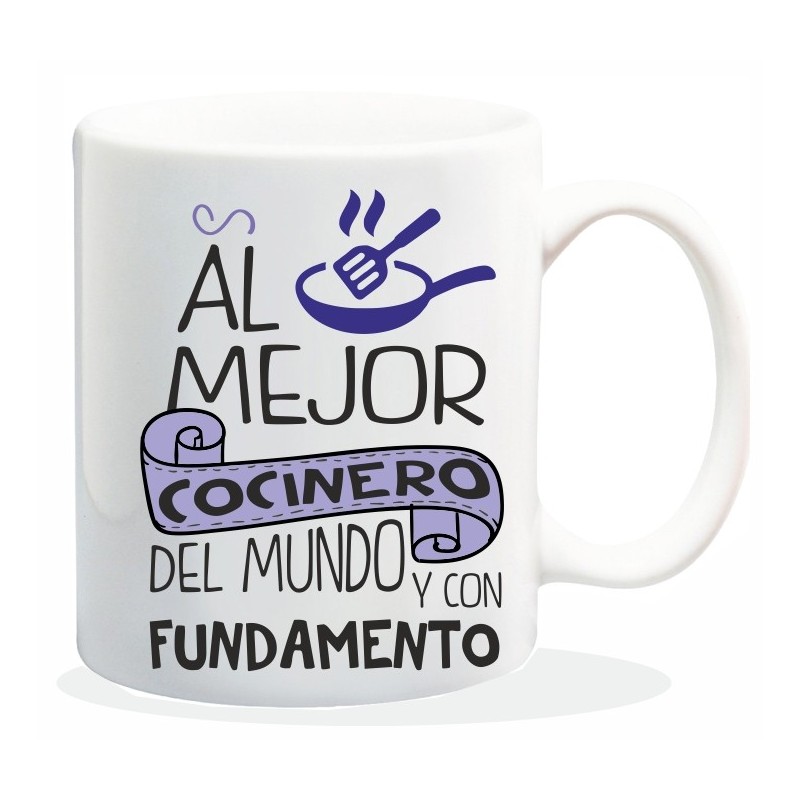 MUG CON MENSAJE PARA EL MEJOR COCINERO... 8 x 8 x 9,5 cm. MUG CON MENSAJE PARA EL MEJOR COCINERO... 8 x 8 x 9,5 cm.