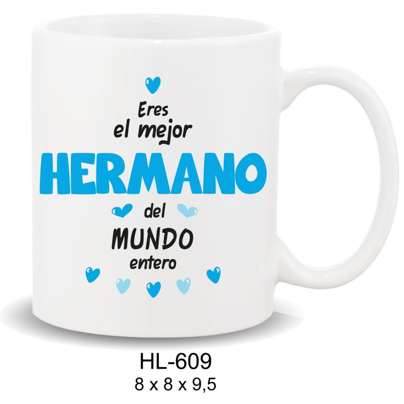 MUG COLECCION FAMILIA, HERMANO 8 x 8 x 9,5 cm. MUG COLECCION FAMILIA, HERMANO 8 x 8 x 9,5 cm.