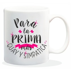 MUG COLECCION FAMILIA, PARA LA PRIMA... 8 x 8 x 9,5 cm.