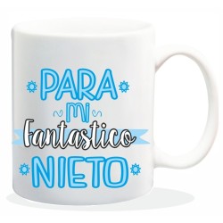 MUG COLECCION FAMILIA, PARA MI FANTASTICO NIETO 8 x 8 x 9,5 cm.