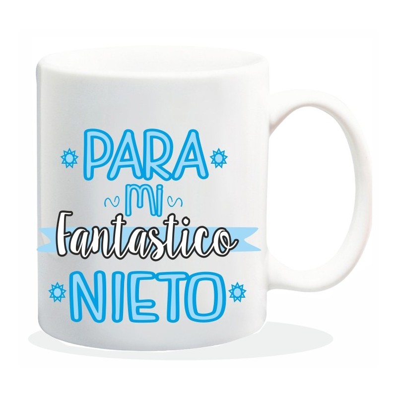 MUG COLECCION FAMILIA, PARA MI FANTASTICO NIETO 8 x 8 x 9,5 cm. MUG COLECCION FAMILIA, PARA MI FANTASTICO NIETO 8 x 8 x 9,5 cm.