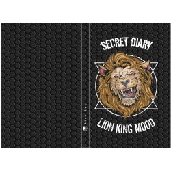 DIARIO A5 168H.C/CANDADO LION KING MOOD 14 x 21,50 x 2 cm.