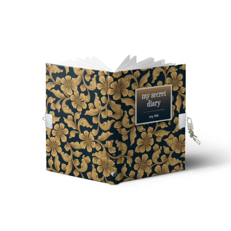 DIARIO A5 168H.C/CANDADO MY LIFE 14 x 21,50 x 2 cm. DIARIO A5 168H.C/CANDADO MY LIFE 14 x 21,50 x 2 cm.