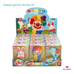 EXP.12 GOMAS CIRCUS SURTIDOS Exp. 24,5 x 18,5 x 11 cm. Unid. 11 x 7,6 x 4,5 cm.