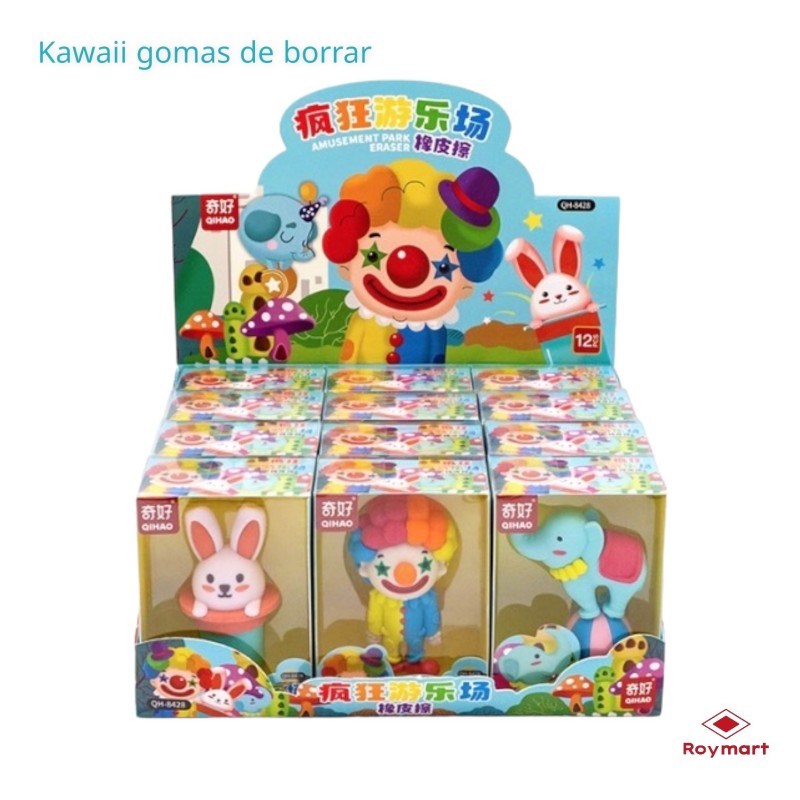 EXP.12 GOMAS CIRCUS SURTIDOS Exp. 24,5 x 18,5 x 11 cm. Unid. 11 x 7,6 x 4,5 cm. EXP.12 GOMAS CIRCUS SURTIDOS Exp. 24,5 x 18,5 x 11 cm. Unid. 11 x 7,6 x 4,5 cm.