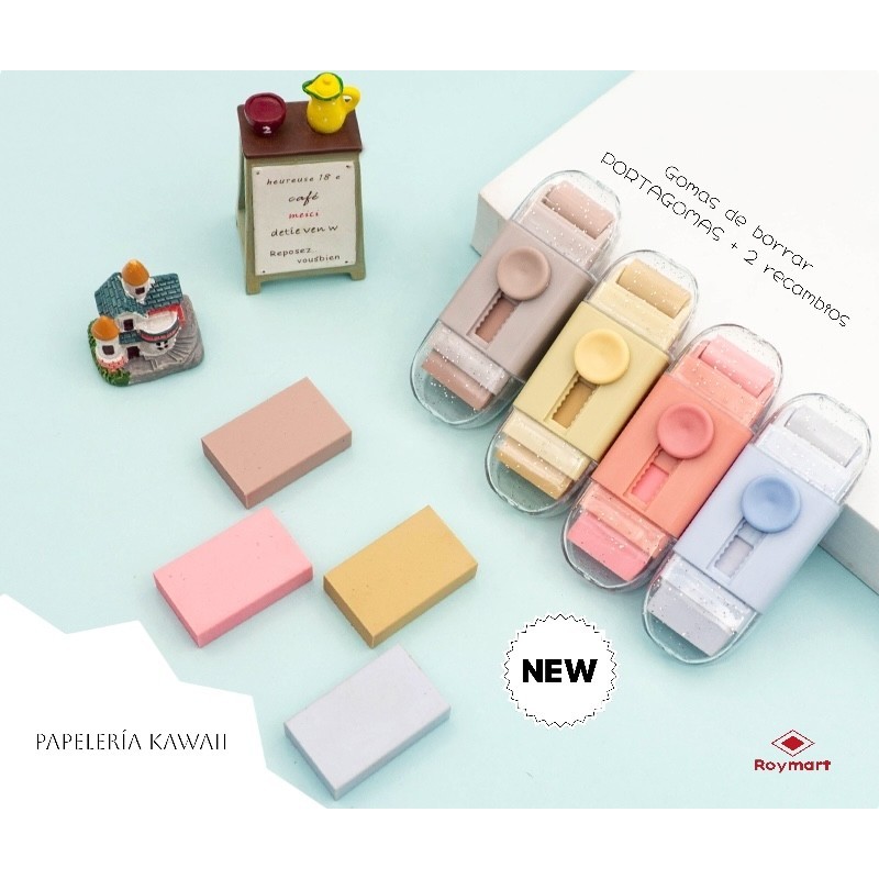 EXP.12 SETS DE GOMAS DESLIZANTES CON PORTAGOMAS Exp. 17 x 22 x 15 cm. Unid. 16 x 9,6 x 2 cm. EXP.12 SETS DE GOMAS DESLIZANTES CON PORTAGOMAS Exp. 17 x 22 x 15 cm. Unid. 16 x 9,6 x 2 cm.