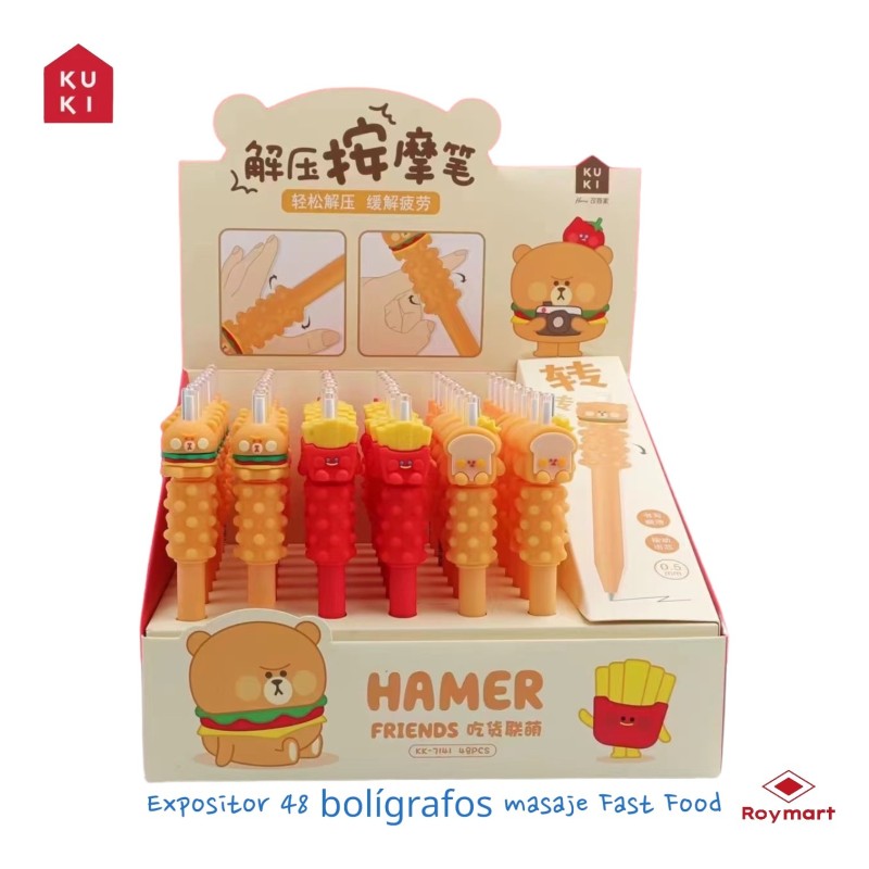 EXP.48 BOLIS FAST FOOD MASAJE,3 COLORES Exp: 15,5 x 21 x 25 cm. Und: 14,5 x 3 cm. EXP.48 BOLIS FAST FOOD MASAJE,3 COLORES Exp: 15,5 x 21 x 25 cm. Und: 14,5 x 3 cm.