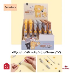 EXP.48 BOLIS GEL CAT DIARY CHARMS Exp: 16 x 20,8 x 14 cm. Und: 13,5 x 1,6 cm.