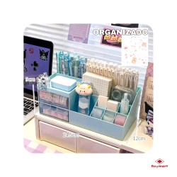 ORGANIZADOR SOBREMESA HORIZONTAL 2 CAJONES,4 COL. 19 x 14 x 24 cm. ORGANIZADOR SOBREMESA HORIZONTAL 2 CAJONES,4 COL. 19 x 14 x 24 cm.