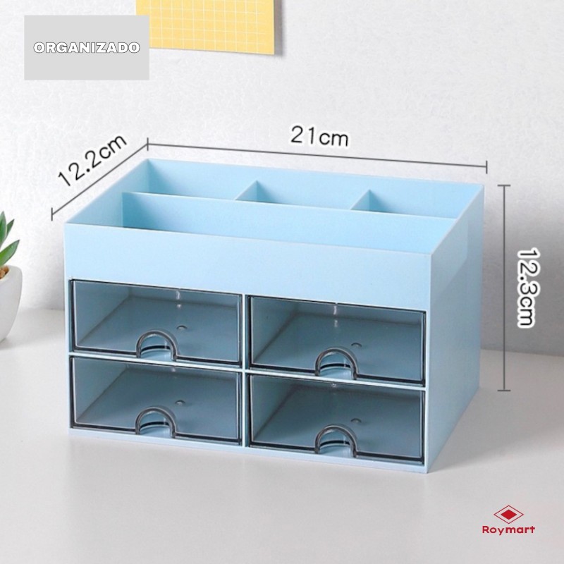 ORGANIZADOR SOBREMESA HORIZONTAL 4 CAJONES,3 COL. 12,2 x 21 x 12,3 cm ORGANIZADOR SOBREMESA HORIZONTAL 4 CAJONES,3 COL. 12,2 x 21 x 12,3 cm