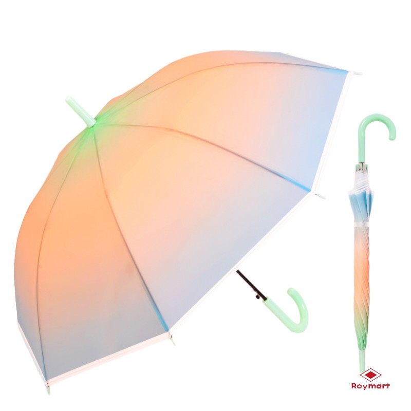 PARAGUAS AUTOM. JUVENIL 3 DISEÑOS IRISADOS 90 x 76 cm. PARAGUAS AUTOM. JUVENIL 3 DISEÑOS IRISADOS 90 x 76 cm.
