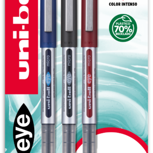 BLISTER UB-150E 3P AZUL/NEGRO/ROJO