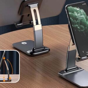 SOPORTE UNIVERSAL LUXURY METAL GOLD STAND,2 COL.