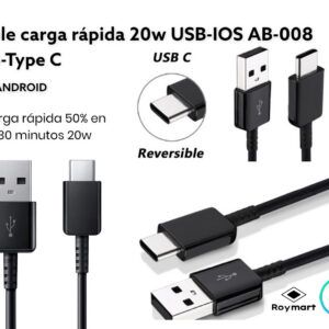 CABLE DE CARGA USB-C PARA ANDROID