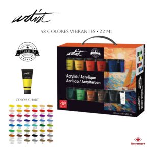 MALETIN ARTIST 48 COL PINTURA ACRILICA 22ML
