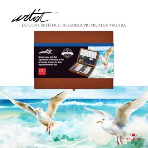 ESTUCHE MADERA ARTIST ACUARELAS,20 PIEZAS