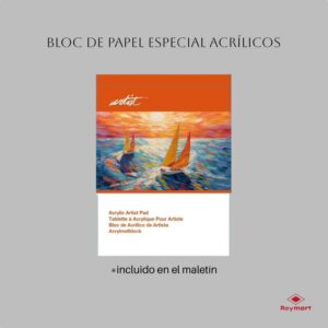 MALETIN INICIACION ARTIST PINTURA ACRILICA,28 PZAS