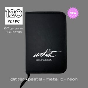 SET 60 BOLIS GEL 0,8MM Y 60 RECAMBIOS ,5 TINTAS