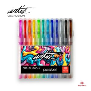 MALETA 12 BOLIS GEL PASTEL