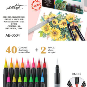 ESTUCHE 40+2 DELUXE BRUSH ACUARELABLE PINCEL
