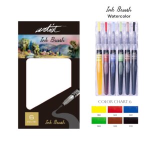ESTUCHE 6 ROTULADORES PINCEL ARTIST INK BRUSH ACUARELABLES