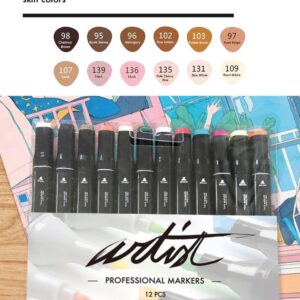 ESTUCHE GAMA ARTIST 12 SKIN COLORS