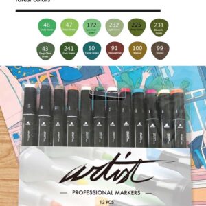 ESTUCHE GAMA ARTIST 12 FOREST COLORS