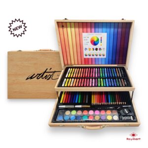 MALETA ART STUDIO ARTIST 106 PCS MADERA DOS PISOS