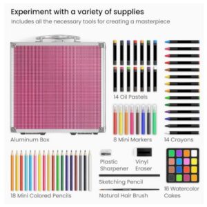 MALETA ART STUDIO ARTIST 75 PCS ALUMINIO,2 COL.