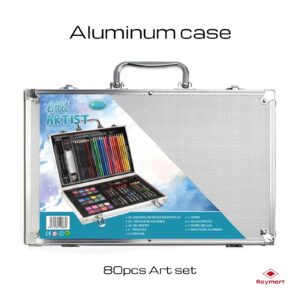 MALETA ART STUDIO ARTIST 80 PCS ALUMINIO