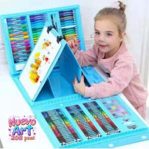 MEGA SET 208 PZAS.ATRIL DIBUJO AZUL