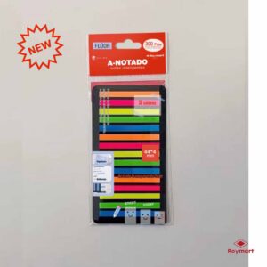 PAQUETE 160 NOTAS SEÑALADORAS LINEAS ACETATO TRANS