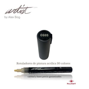 ESTUCHE 12 ROTUL.ACRILICO GC05 GRIS OSCURO