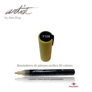 ESTUCHE 12 ROTUL.ACRILICO Y128 AMARILLO