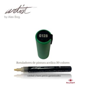 ESTUCHE 12 ROTUL.ACRILICO G128 VERDE