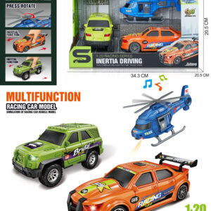 SET 3 VEHICULOS RACING CAR LUZ Y SONIDO